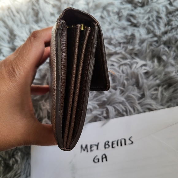 SOLD Authentic LV Sarah DE wallet canvas leather - Picture 3 of 7